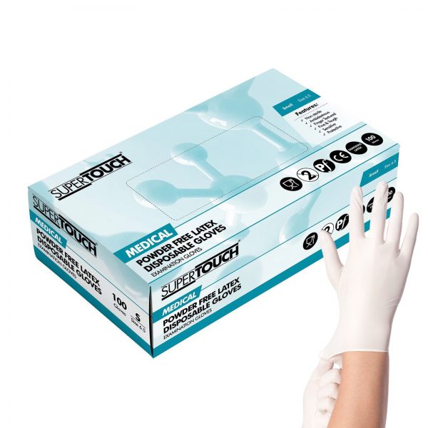 SUPER TOUCH MEDICAL POWDER FREE LATEX DISPOSABLE GLOVES