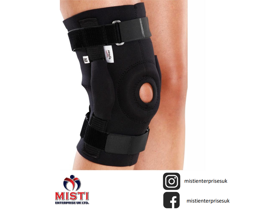 Knee Neoprene Hinged Patella Knee Arthritis Support Brace Guard Post-Op Ca