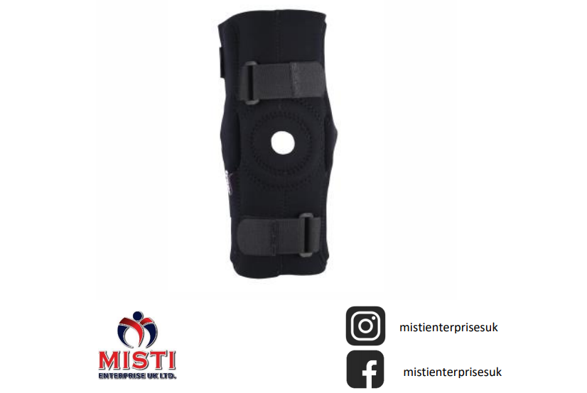 Knee Neoprene Hinged Patella Knee Arthritis Support Brace Guard Post-Op Ca - Image 3